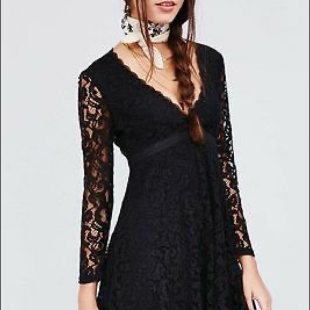 Urban Outfitters black lace dress